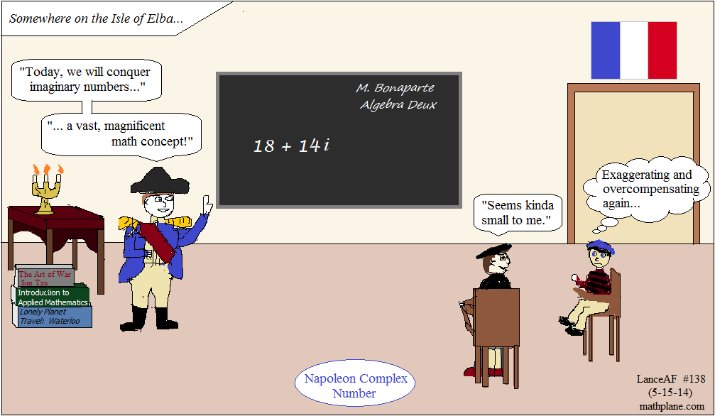 math cartoon 138 napoleon complex number