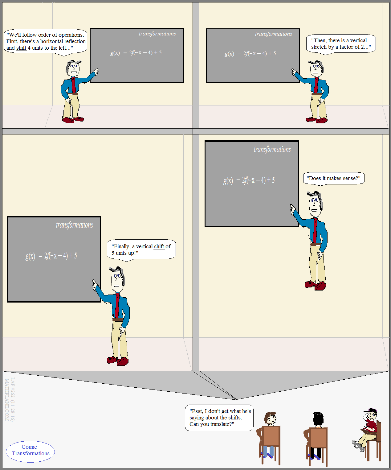 math cartoon 262 comic transformations