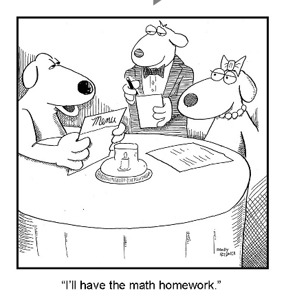 math homework for dinner by randy fredner