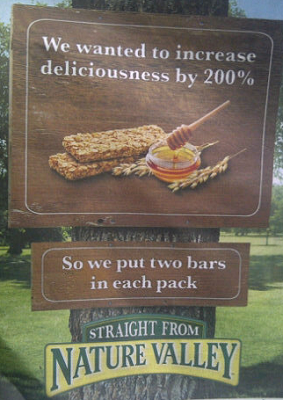nature valley percentage mistake
